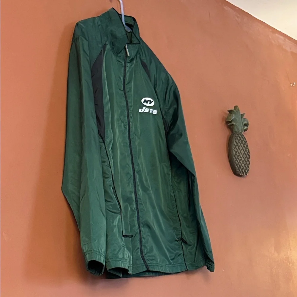 New York Jets NFL Team Full-Zip Windbreaker Jacket. Size XL